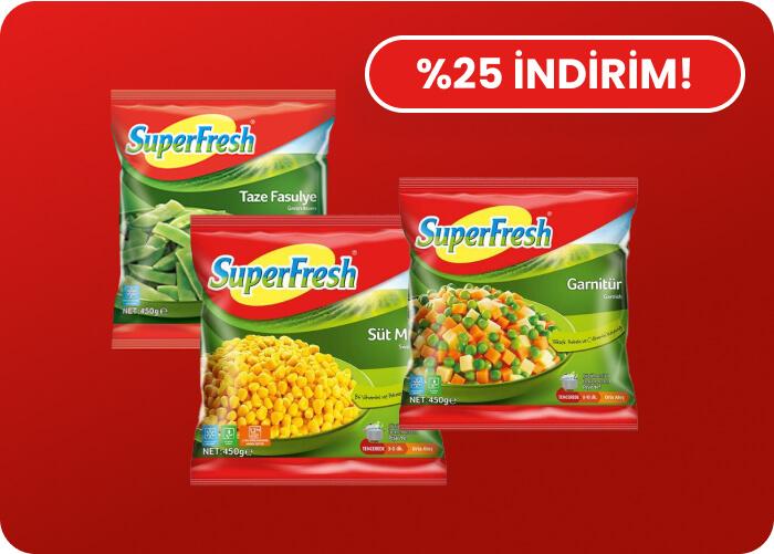 SuperFresh: Lezzetli ve Pratik %25 Daha Ekonomik!